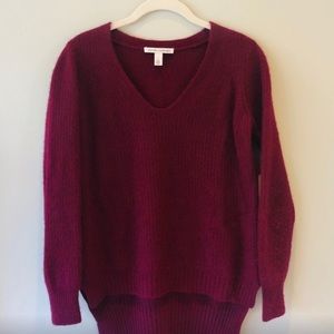 AUTUMN CASHMERE | maroon v neck sweater